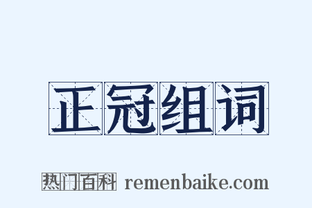 正冠组词是什么意思的图片